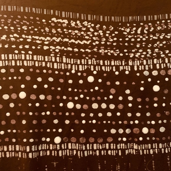 Apt 9 top XL olive with glitter details cap sleeve worn once rayon spandex - Picture 3 of 5